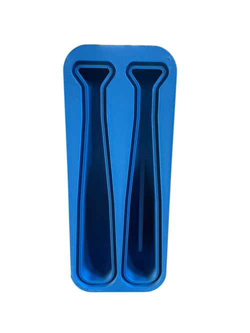 BZ5 Paddle Tail Mold – 5” Dual Cavity Swimbait Mold (Hook Slot + Solid)